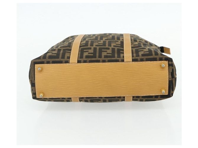 FENDI Zucca Canvas Hand Bag Black Brown - vista 5