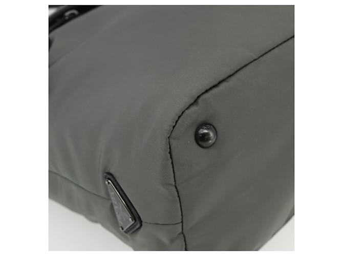 PRADA Hand Bag Nylon Leather Gray black - vista 14
