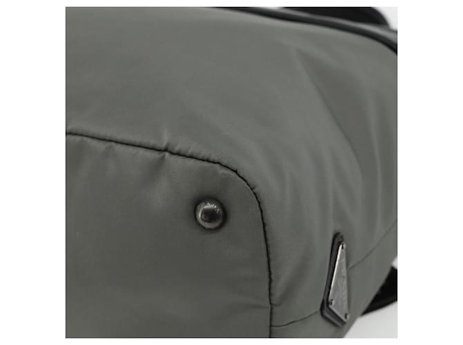 PRADA Hand Bag Nylon Leather Gray black - vista 15