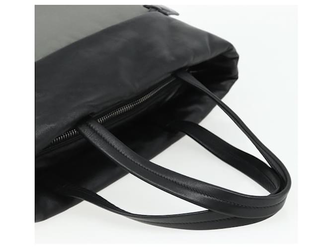 PRADA Hand Bag Nylon Leather Gray black - vista 7