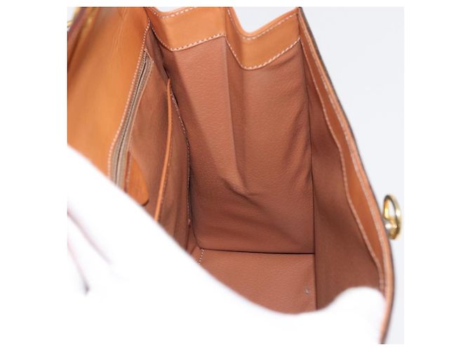Céline CELINE Macadam Canvas Hand Bag PVC Leather Brown Gold - vista 20