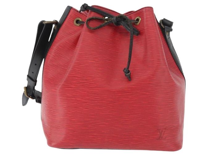LOUIS VUITTON Epi Petit Noe Shoulder Bag Bicolor Black Red M44172 - vista 13