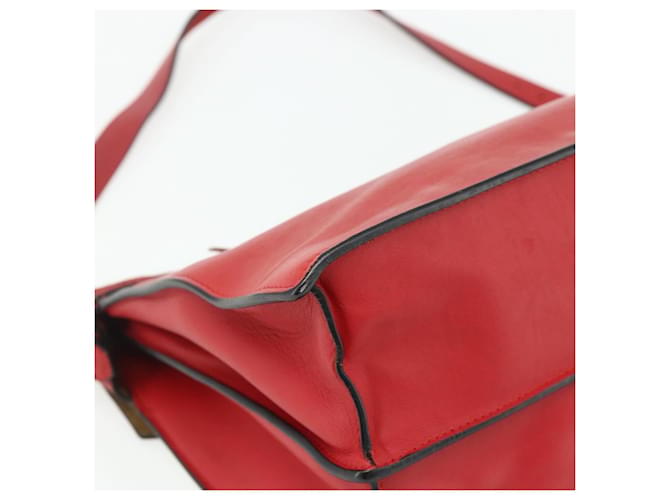 Céline CELINE Shoulder Bag Leather Red Silver - vista 16