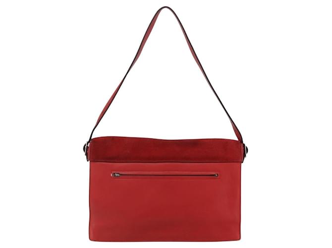 Céline CELINE Shoulder Bag Leather Red Silver - vista 2
