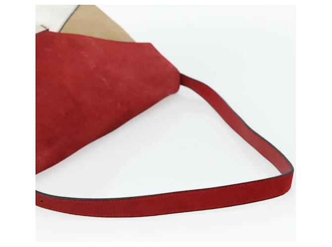 Céline CELINE Shoulder Bag Leather Red Silver - vista 7