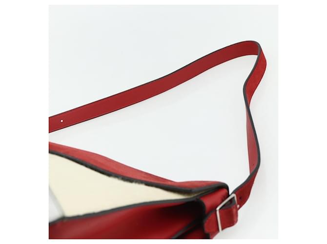 Céline CELINE Shoulder Bag Leather Red Silver - vista 8