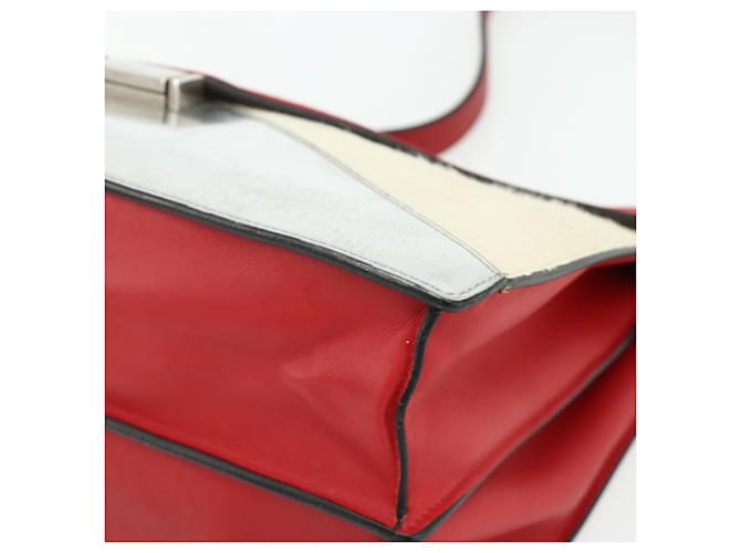 Céline CELINE Shoulder Bag Leather Red Silver - vista 9