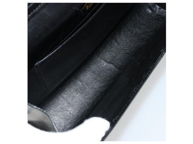 GUCCI Shoulder Bag Leather Black Gold - vista 11