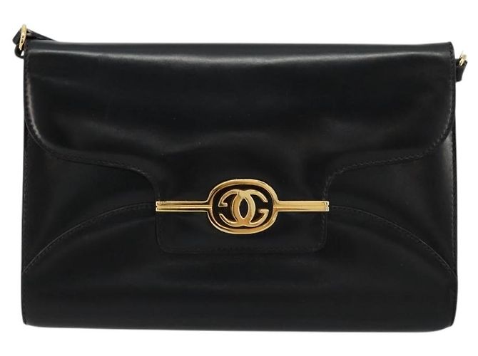 GUCCI Shoulder Bag Leather Black Gold - vista 13