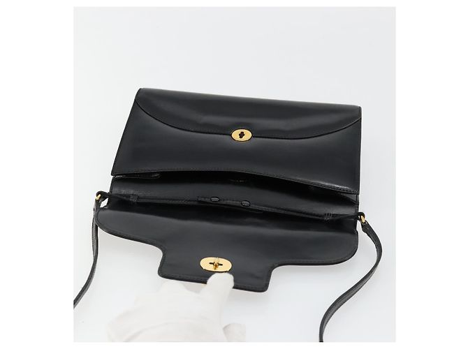 GUCCI Shoulder Bag Leather Black Gold - vista 18
