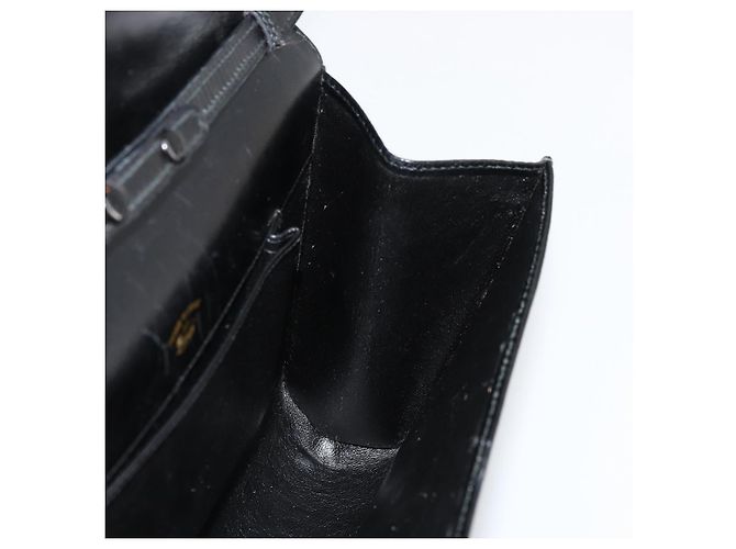 GUCCI Shoulder Bag Leather Black Gold - vista 19
