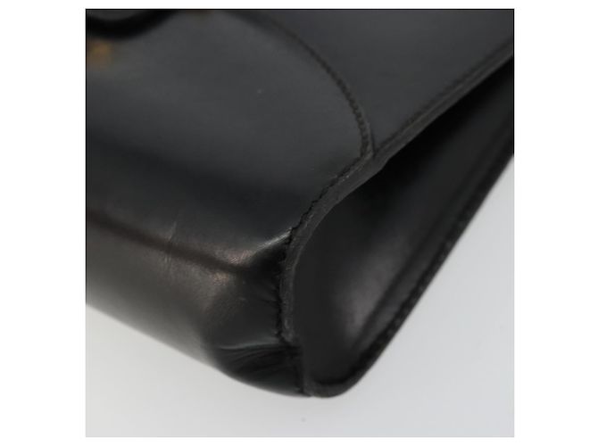 GUCCI Shoulder Bag Leather Black Gold - vista 9