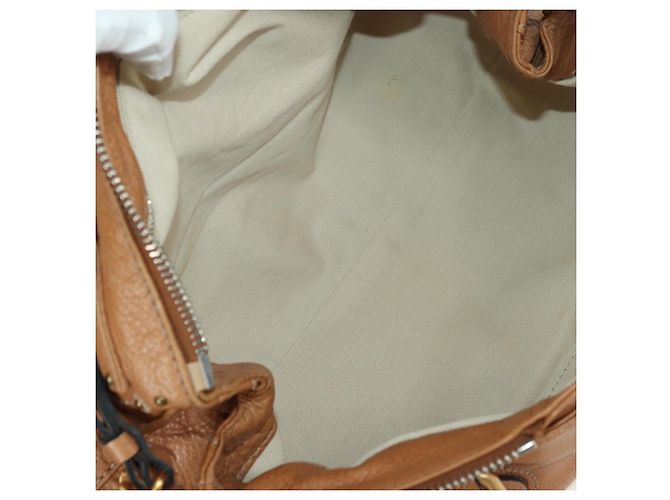 Chloé Chloe Paddington Hand Bag Leather Brown Silver gold - vista 10