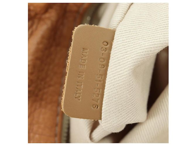 Chloé Chloe Paddington Hand Bag Leather Brown Silver gold - vista 11