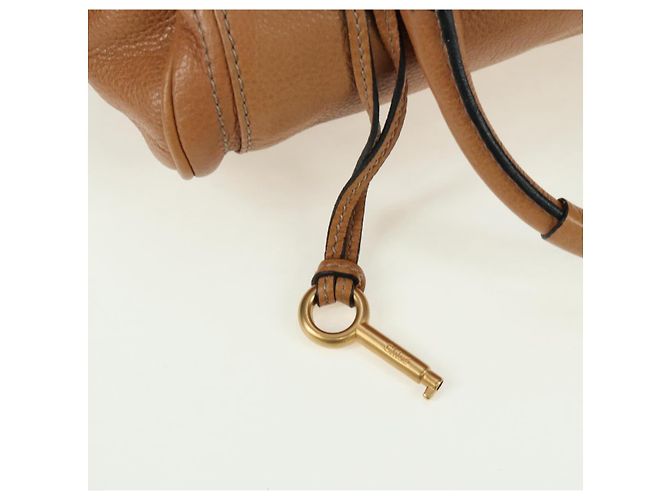 Chloé Chloe Paddington Hand Bag Leather Brown Silver gold - vista 17