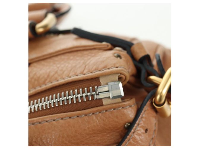 Chloé Chloe Paddington Hand Bag Leather Brown Silver gold - vista 20