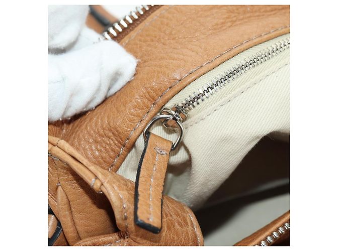 Chloé Chloe Paddington Hand Bag Leather Brown Silver gold - vista 24