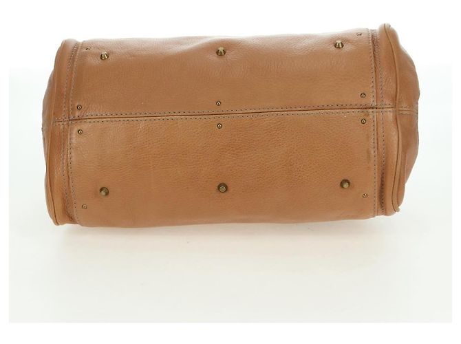Chloé Chloe Paddington Hand Bag Leather Brown Silver gold - vista 5