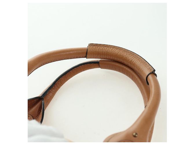 Chloé Chloe Paddington Hand Bag Leather Brown Silver gold - vista 8