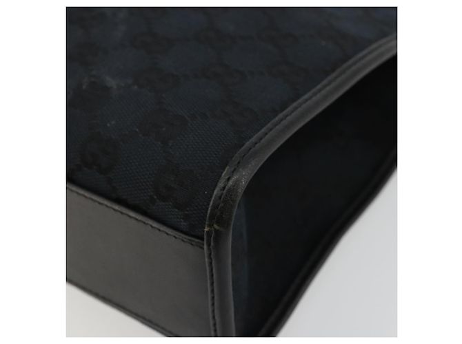 GUCCI GG Canvas Jackie Hand Bag Black Silver 002 1065 - vista 9