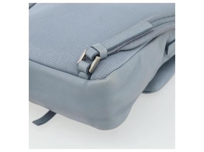 PRADA Rucksack Leder Hellblau Silber - Ansicht 16
