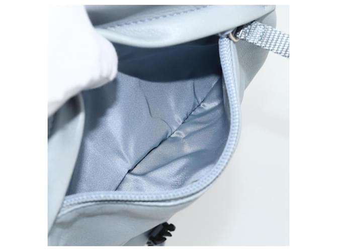 PRADA Rucksack Leder Hellblau Silber - Ansicht 25
