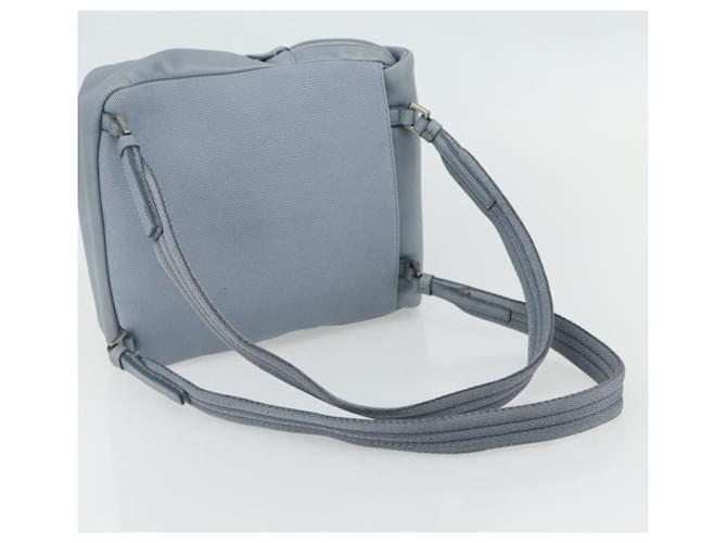 PRADA Rucksack Leder Hellblau Silber - Ansicht 7