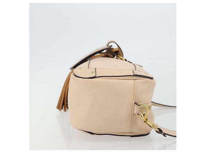 Chloé Chloe Shoulder Bag Leather Pink Gold - vista 3