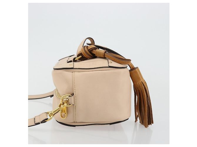 Chloé Chloe Shoulder Bag Leather Pink Gold - vista 4
