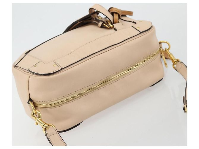 Chloé Chloe Shoulder Bag Leather Pink Gold - vista 6