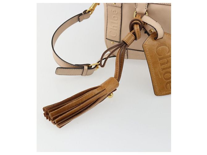 Chloé Chloe Shoulder Bag Leather Pink Gold - vista 8