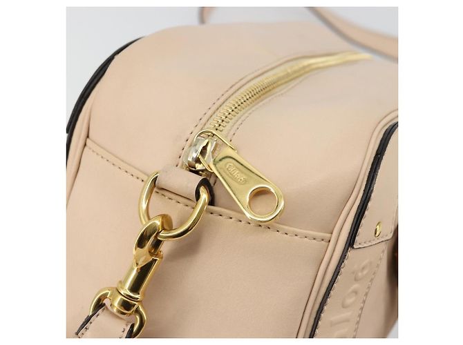 Chloé Chloe Shoulder Bag Leather Pink Gold - vista 9