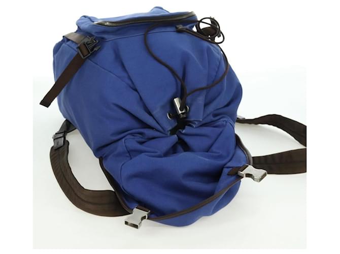 PRADA Backpack Canvas Blue Silver - vista 10