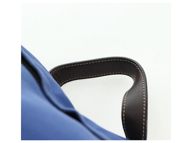 PRADA Backpack Canvas Blue Silver - vista 14