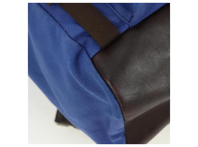 PRADA Backpack Canvas Blue Silver - vista 15