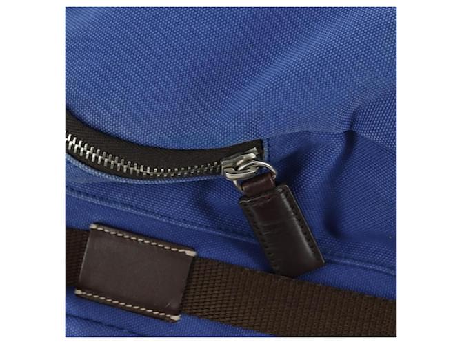 PRADA Backpack Canvas Blue Silver - vista 19