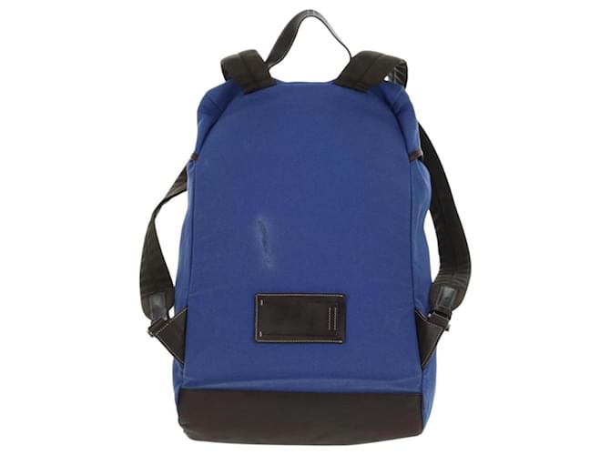 PRADA Backpack Canvas Blue Silver - vista 2
