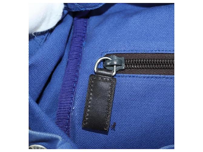 PRADA Backpack Canvas Blue Silver - vista 27
