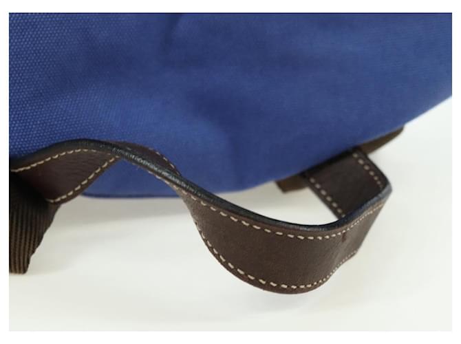 PRADA Backpack Canvas Blue Silver - vista 9