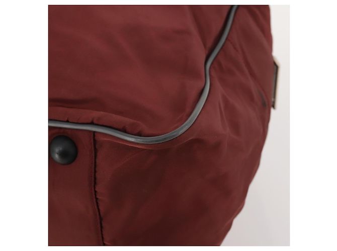 PRADA Sports Boston Bag Nylon Bordeaux Silver - vista 16