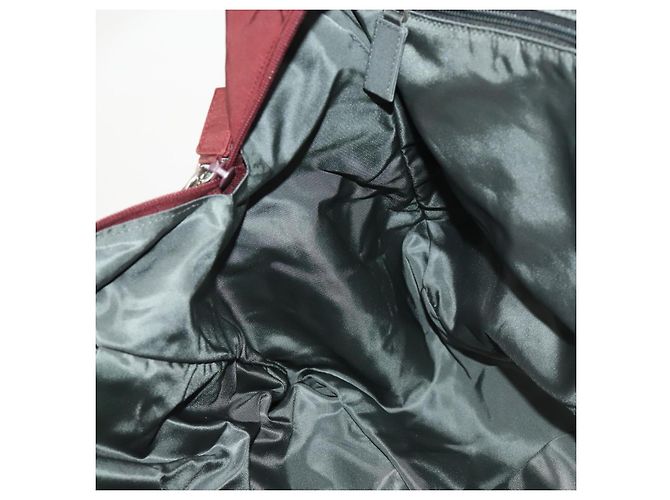 PRADA Sports Boston Bag Nylon Bordeaux Silver - vista 22