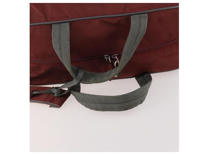 PRADA Sports Boston Bag Nylon Bordeaux Silver - vista 7