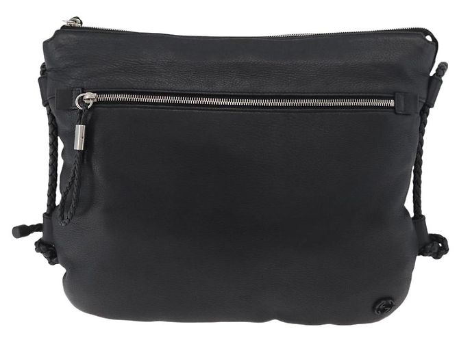 GUCCI Shoulder Bag Leather Black Silver 268244 - vista 13