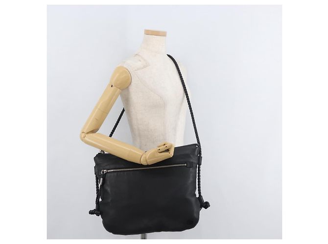 GUCCI Shoulder Bag Leather Black Silver 268244 - vista 24