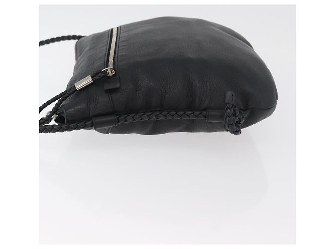 GUCCI Shoulder Bag Leather Black Silver 268244 - vista 4