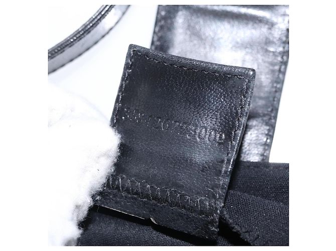 FENDI Hand Bag Nylon Black Silver - vista 12