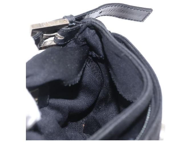 FENDI Hand Bag Nylon Black Silver - vista 20