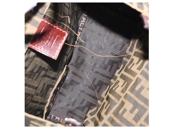 FENDI Zucca Canvas Tote Bag Black Brown - vista 11