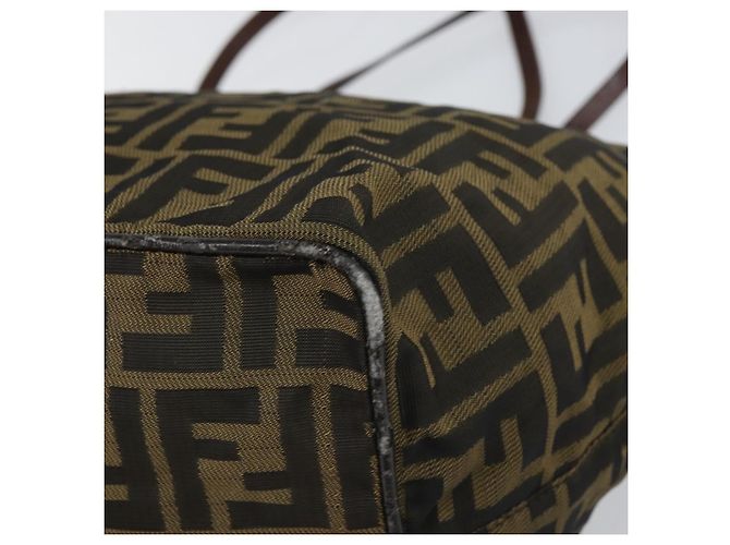 FENDI Zucca Canvas Tote Bag Black Brown - vista 15