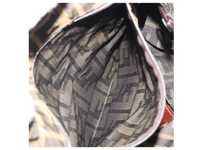 FENDI Zucca Canvas Tote Bag Black Brown - vista 22